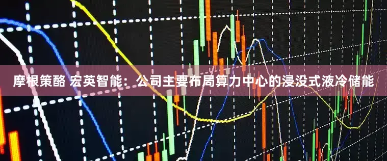 摩根策酪 宏英智能：公司主要布局算力中心的浸没式液冷储能