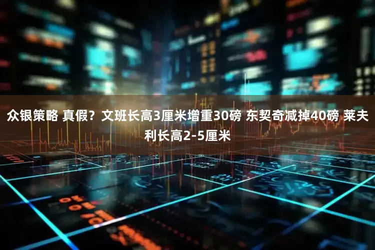 众银策略 真假？文班长高3厘米增重30磅 东契奇减掉40磅 莱夫利长高2-5厘米