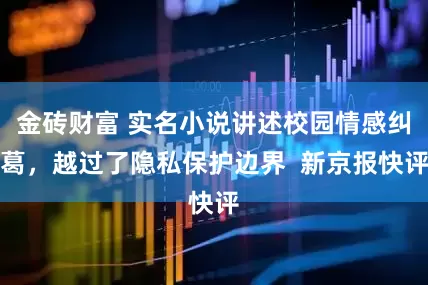 金砖财富 实名小说讲述校园情感纠葛，越过了隐私保护边界  新京报快评